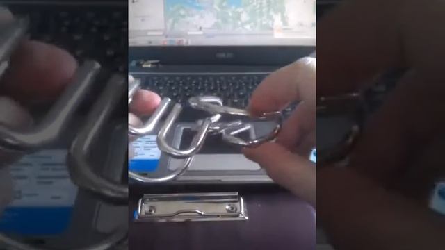 Головоломка металлическая с решением, проволочная головоломка
