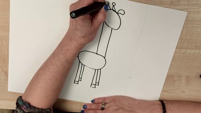 Рисуем жирафа