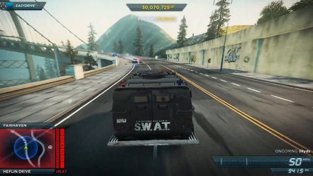 NFS Most Wanted 2012 SWAT Truck Police chase смотреть онлайн