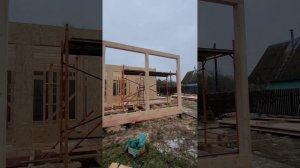 Строим одноэтажный каркасный дом, с террасой. Пошаговое видео.