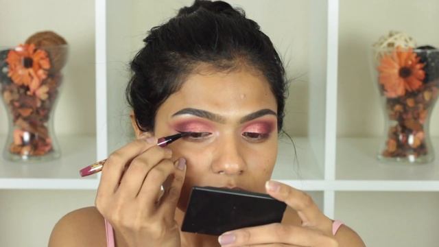 Glowy and Romantic Pink Makeup Tutorial | Bridesmaid Makeup Look | Nishitha Vunnam смотреть онлайн