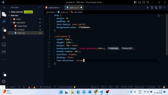 Complete Web Development Tutorial 2023: Learn HTML, CSS, and JavaScript with a Calculator Project