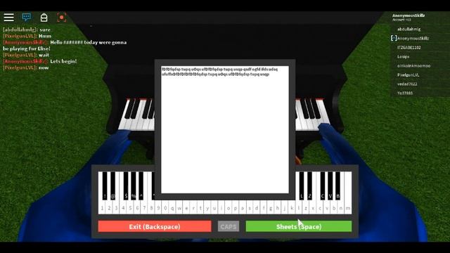 Roblox Piano Sheet I Fur Elise смотреть онлайн