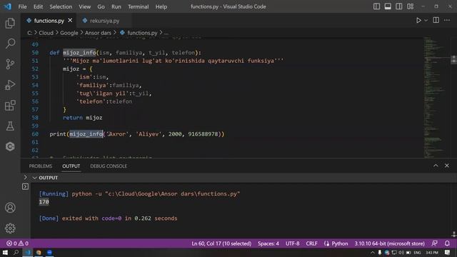 Python Backend. 6-dars. (1-qism)