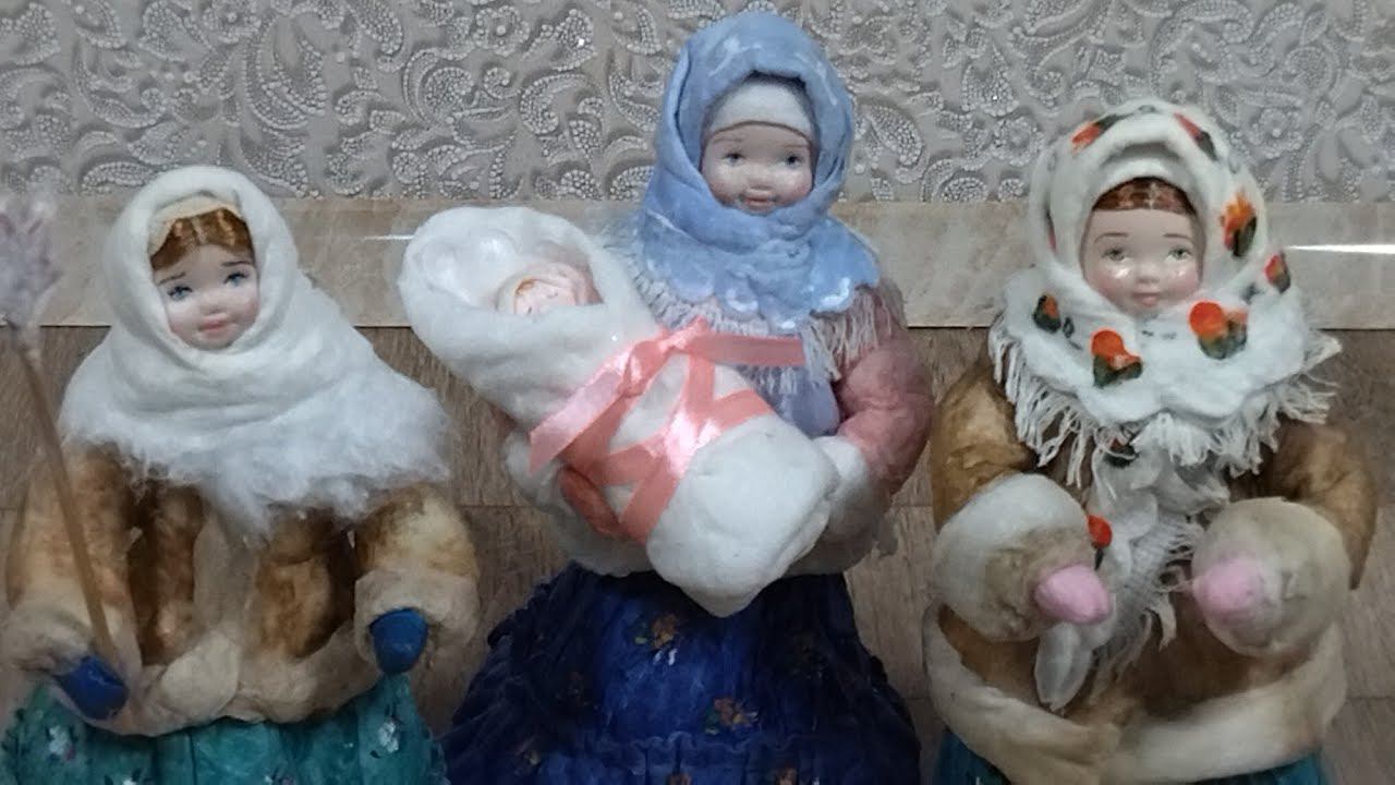 Платочек без заморочек из ваты, роспись юбки смотреть онлайн