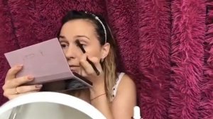 Макияж в розовых тонах для карих глаз / make up