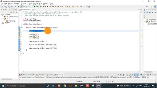 Stack Example | Java Collection Concept | Core JAVA Basic Concepts