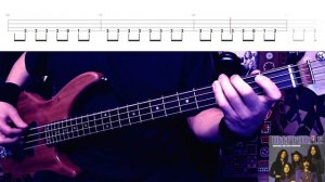 Smoke On The Water by Deep Purple - Bass Cover with Tabs Play-Along