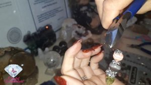 Мастер-класс как сделать серьги из натуральных камней своими руками ( Родохрозит, Унакит, Ботсвана)