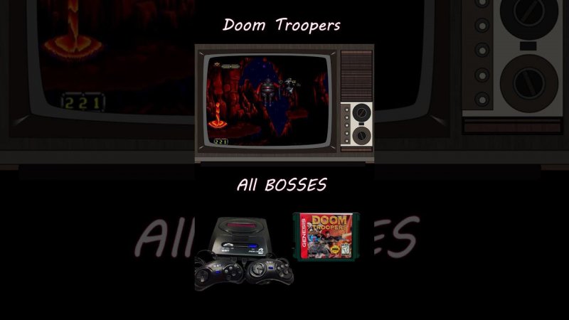 Doom Troopers - All Bosses #shorts  #genesis #megadrive #action