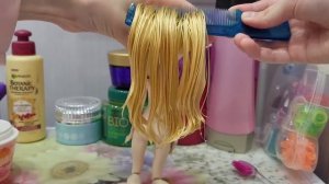 •☆2 простые, но красивые ПРИЧЁСКИ для кукол барби☆•