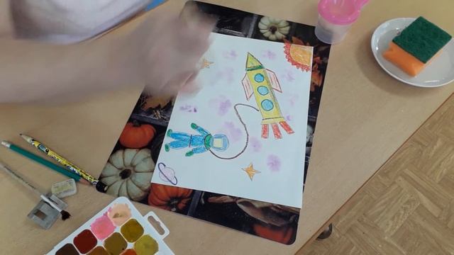 Занятие по рисованию "Космос" смотреть онлайн