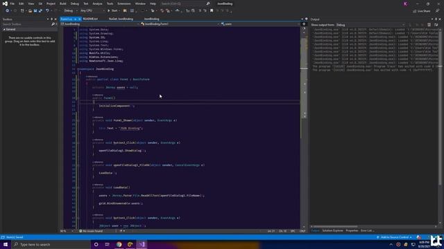 Binding JSON file to DataGridView - INSERT, UPDATE,DELETE - CRUD - C# смотреть онлайн