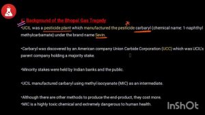 Bhopal gas tragedy - Reason & Consequences  #mscchemistrynotes #environmental @itschemistrytime