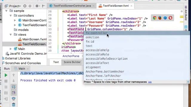 JavaFX with Scene Builder Part 3 - Get value from TextField and Password Field смотреть онлайн