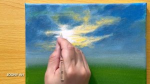 How to Draw the Morning Sun / Acrylic Painting Tutorial