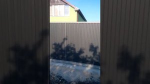 Откатные ворота из профлиста своими руками