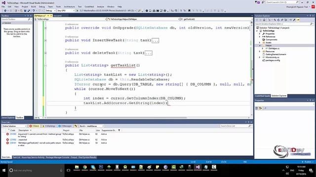 Xamarin Android Tutorial - ToDo List App смотреть онлайн