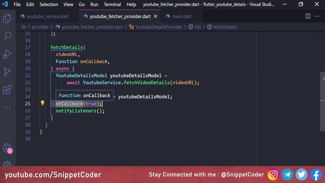 Youtube Details Fetcher - Flutter App (WebCrawler)