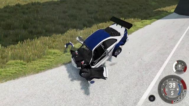 Проверка мифа финальной погони из фильма Taxi 1998 в Beamng Drive смотреть онлайн