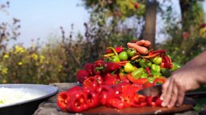 Салат из маринованных овощей Азербайджанская Кухня Деревенская Кухня  Рецепты