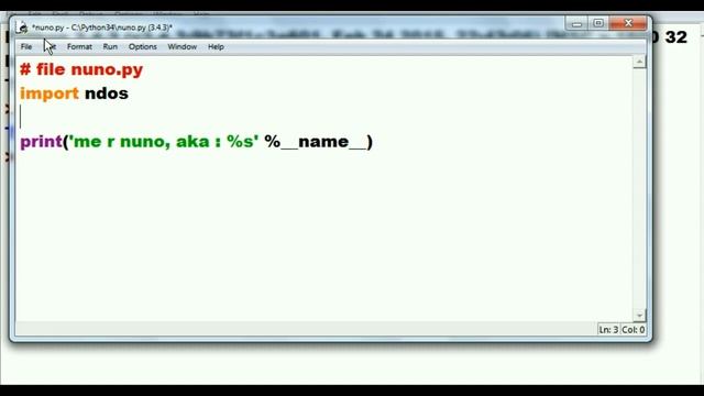 Python:   __name__  Variable