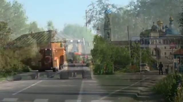 Передвижной храм в Оптиной Пустыни