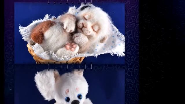 Валяные игрушки, в технике сухого валяния.