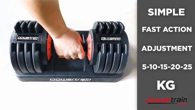 25kg Powertrain GEN2 Pro Adjustable Dumbbell смотреть онлайн