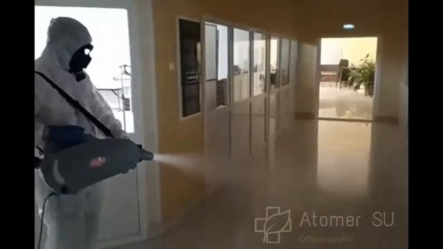 Обработка помещения генератором тумана Atomer 2 смотреть онлайн