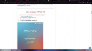 Разблокировка LG V30 (frp bypass)