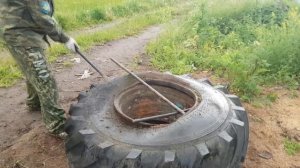 Как снять покрышку от трактора Т-150, или почему я не хочу быть трактористом.))