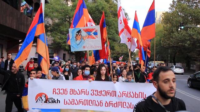 Мы поддерживаем Арцах и мы обязательно победим - Армяне Грузии смотреть онлайн