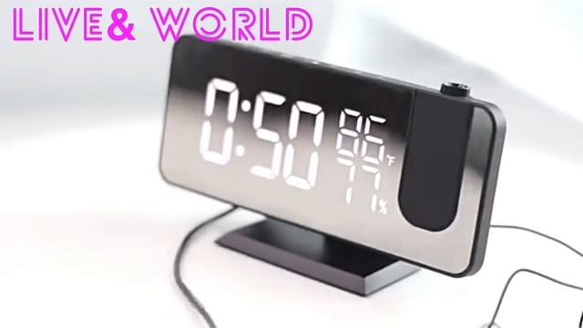 Часы с проекцией LIVE& World смотреть онлайн