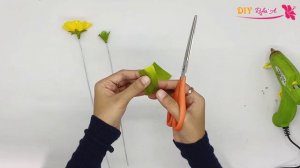 DIY | How To Make Buttercup Flower From Satin Ribbon Easy | Satin Ribbon Flowers Easy