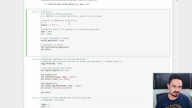 Filtrado Gaussiano en Python y OpenCV - VC Programa 04