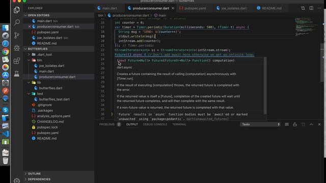 Flutter/Dart 93 Butterflies Producer Consumer Concurrent Programming Pattern смотреть онлайн