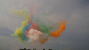 Дневной разноцветный салют