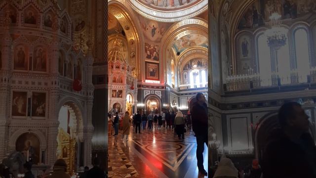 В Храме Христа Спасителя. Со светлой Пасхой всех!