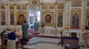 Архиерейский ансамбль Никольского кафедрального собора г.Искитим. Видеозапись Богослужения.