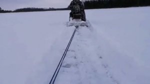 Мой буран  Езда по наледи