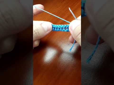Рельефные столбики.  Резинки из них. Коса крючком. День 2