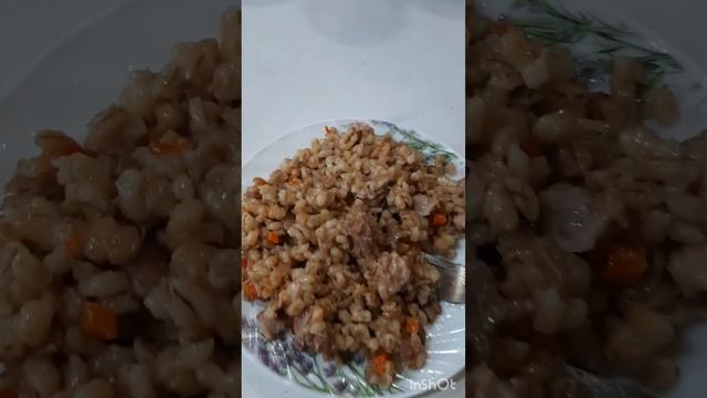 Моя первая каша из автоклава?перловка с мясом?