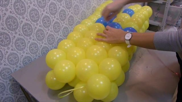 Учебное панно из воздушных шаров смотреть онлайн