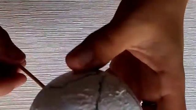 Глобус из ёлочного шарика
