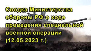 Сводка Министерства обороны РФ о ходе проведения специальной военной операции (12.05.2023 г.)