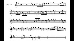 Alto fox . Notes alto sax. Ноты для альт саксофона.