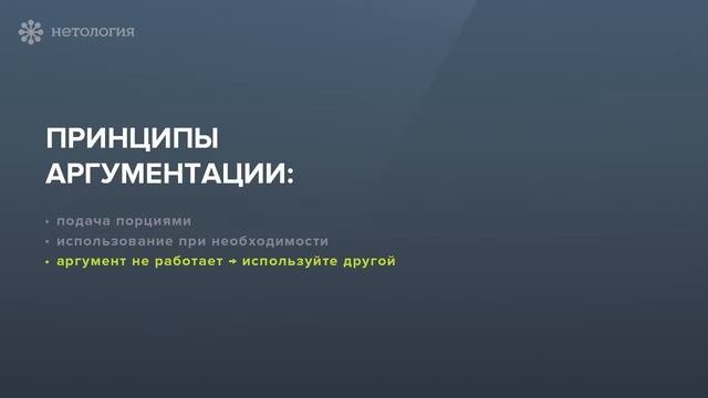 Урок №7  Аргументация и контраргументация