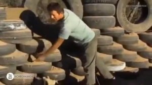 Дом из покрышек и мусора.2017.