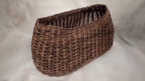 МК. Ажурная Овальная корзина из бумажной лозы. Часть1. #42(1)